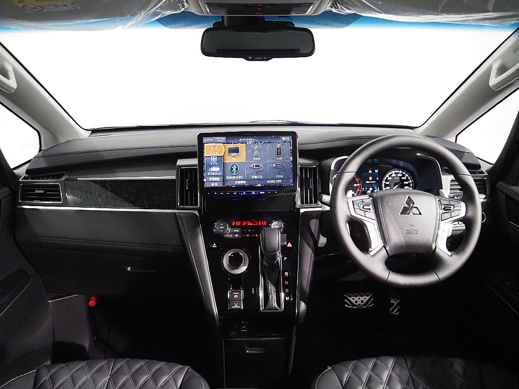 【FLEX DELICA/新車D5ディーゼルターボ2.2L/ブラックエディション】アルパインツインモニター完備♪