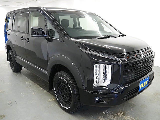 【FLEX DELICA/新車D5ディーゼルターボ2.2L/ブラックエディション】アルパインツインモニター完備♪