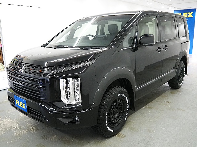 【FLEX DELICA/新車D5ディーゼルターボ2.2L/ブラックエディション】アルパインツインモニター完備♪