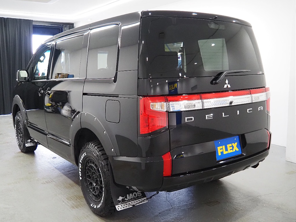 【FLEX DELICA/新車D5ディーゼルターボ2.2L/ブラックエディション】アルパインツインモニター完備♪