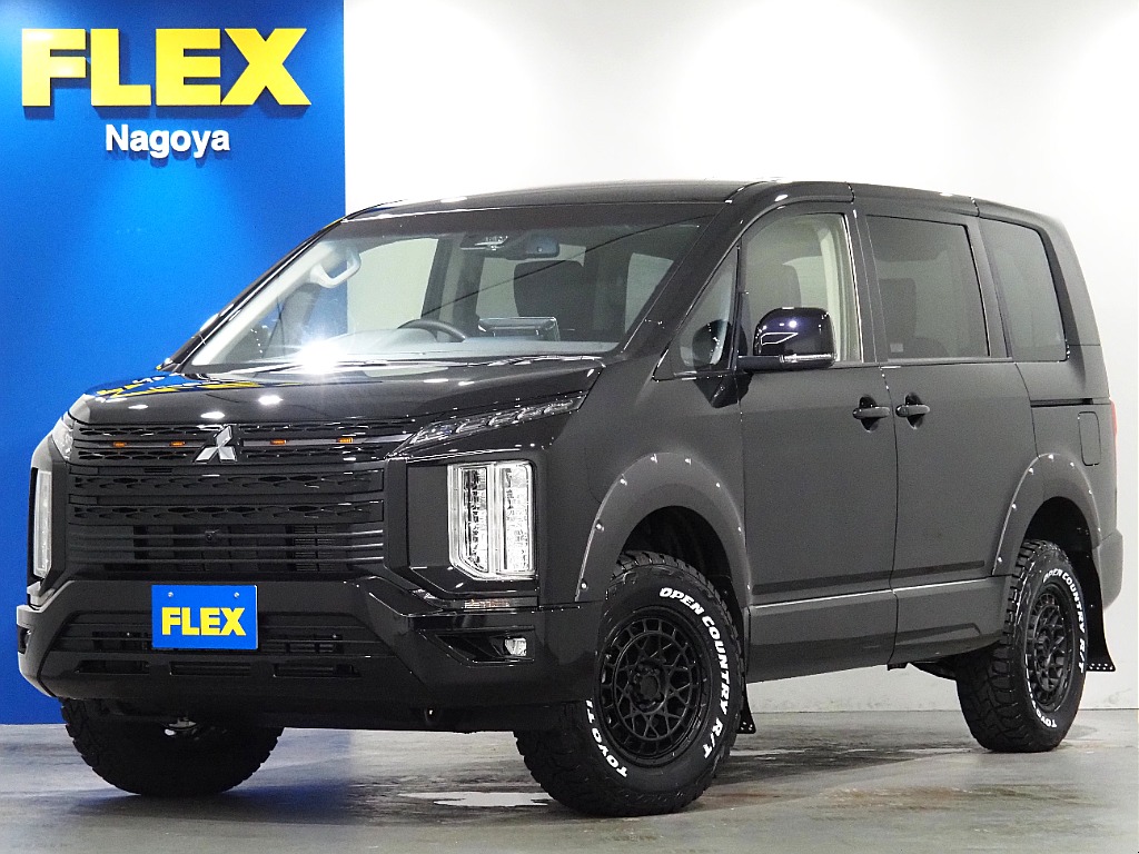 【FLEX DELICA/新車D5ディーゼルターボ2.2L/ブラックエディション】アルパインツインモニター完備♪