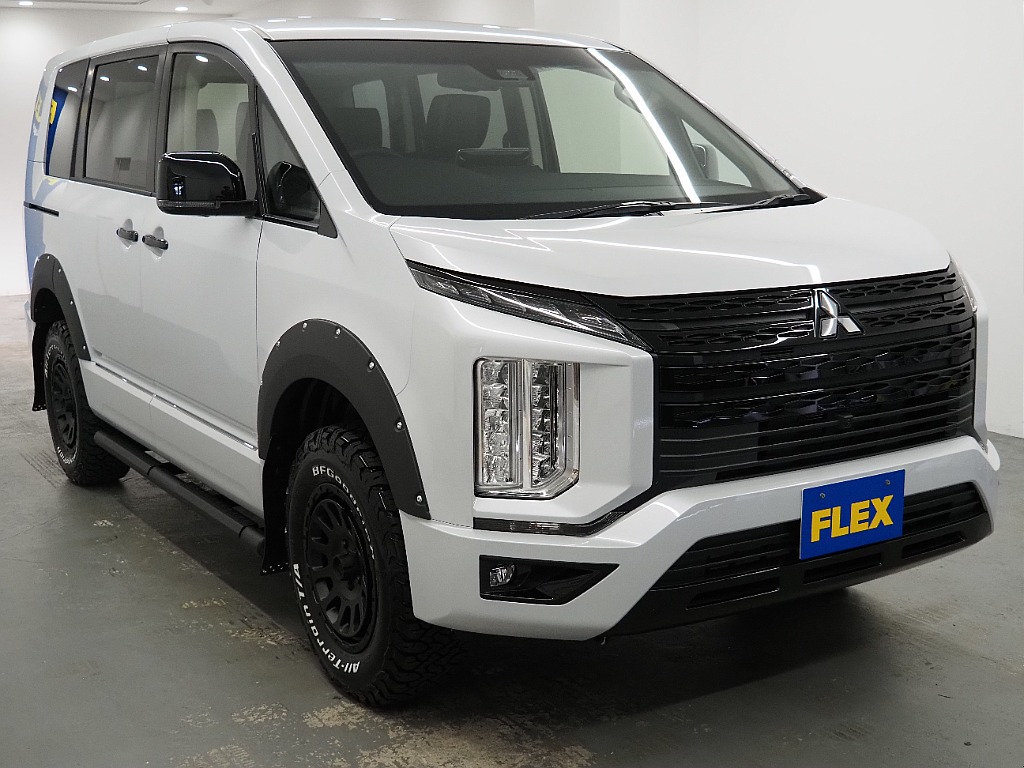 【FLEX DELICA/新車D5ディーゼルターボ2.2L/ブラックエディション】BIGX11ナビ　アルミホイール　タイヤ♪【全国納車可能】