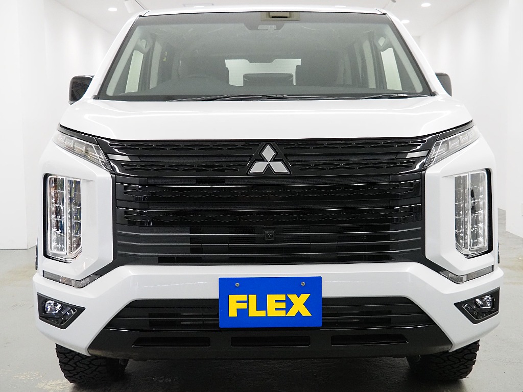 【FLEX DELICA/新車D5ディーゼルターボ2.2L/ブラックエディション】BIGX11ナビ　アルミホイール　タイヤ♪【全国納車可能】