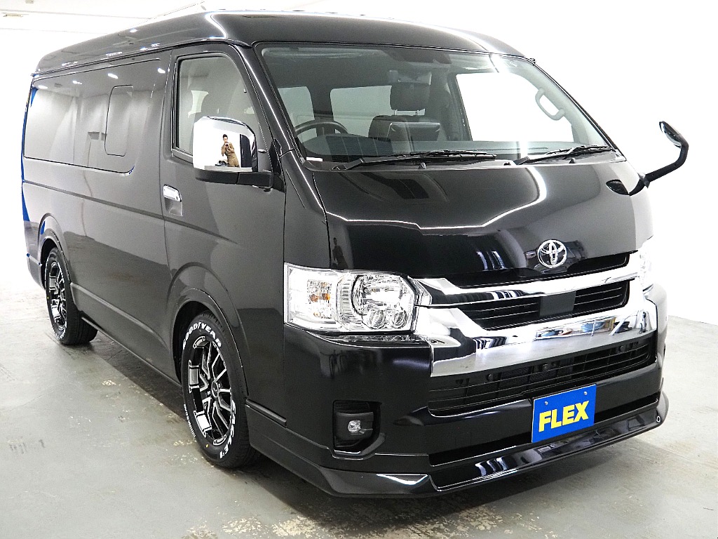 【新車/ハイエースワゴンGL/2WD/アルパイン製ダブルモニター】FLEXカスタムてんこ盛り