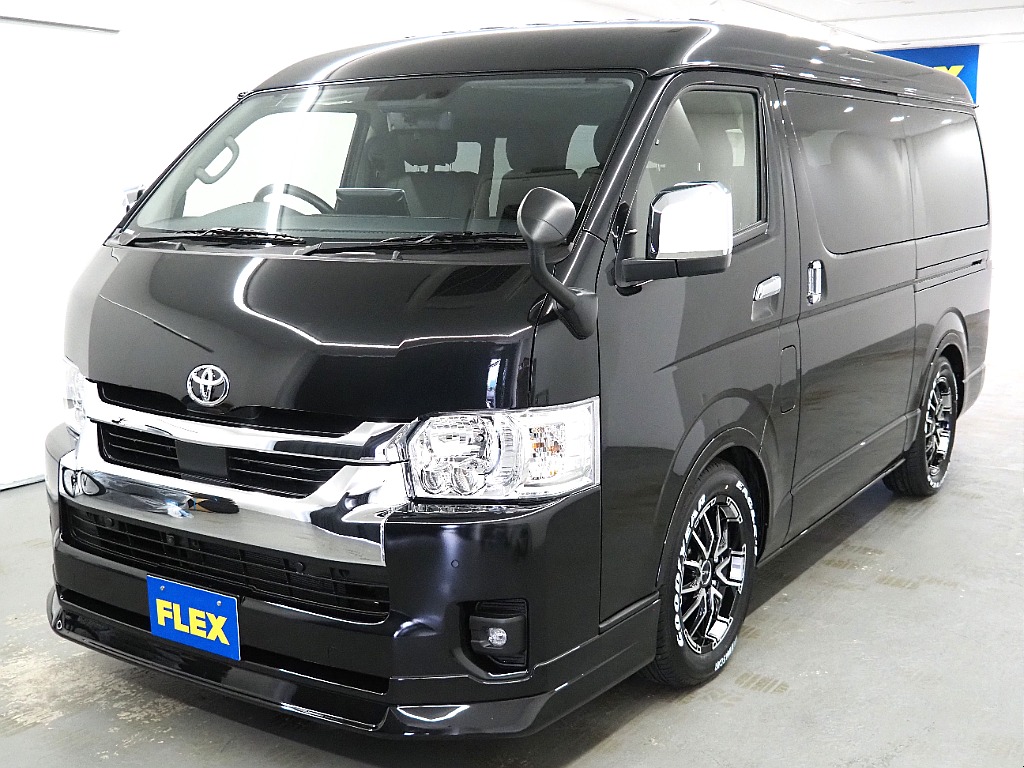 【新車/ハイエースワゴンGL/2WD/アルパイン製ダブルモニター】FLEXカスタムてんこ盛り