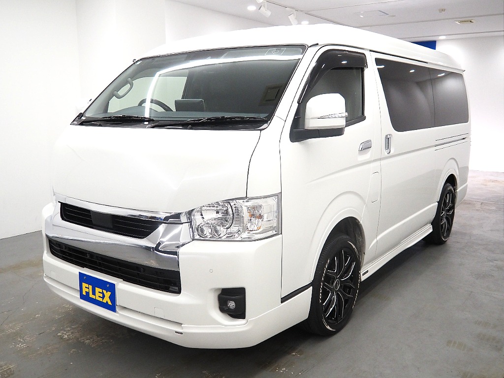 【令和5年式ハイエース 2.7 GL ロング ミドルルーフ 4WD】バットフェイス/415コブラフルエアロ/11インチナビ