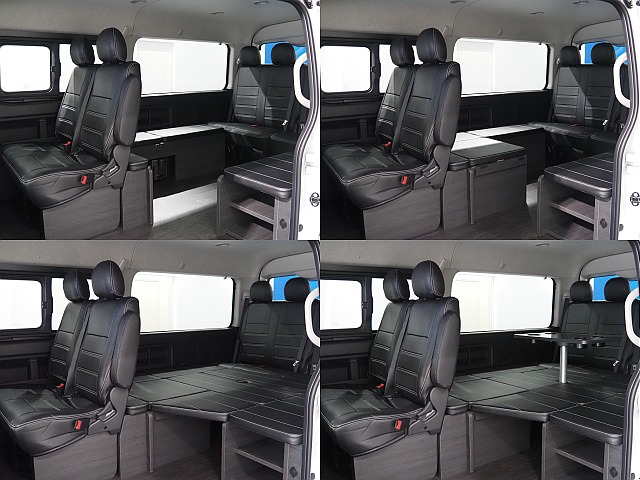 【新車/ワゴンGL/Relaxing/内装架装ベッドキッド/フローリング】使い勝手の良いハーフベッド♪【全国納車可能】