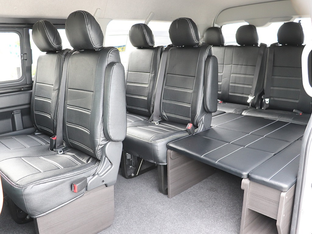 【新車/ハイエースワゴンGL/スタンダード配列/ZEROワゴンベッド】FLEXカスタムてんこ盛り