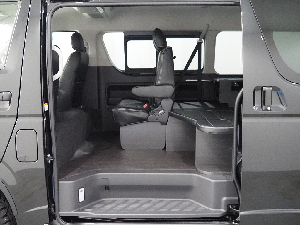 【新車/ワゴンGL4WD/FLEX内装架装Ver1/BLACKEDITION】ハーフベッドで車中泊可能♪【全国納車可能】