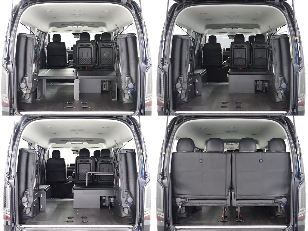 【新車/ワゴンGL4WD/FLEX内装架装Ver1/BLACKEDITION】ハーフベッドで車中泊可能♪【全国納車可能】