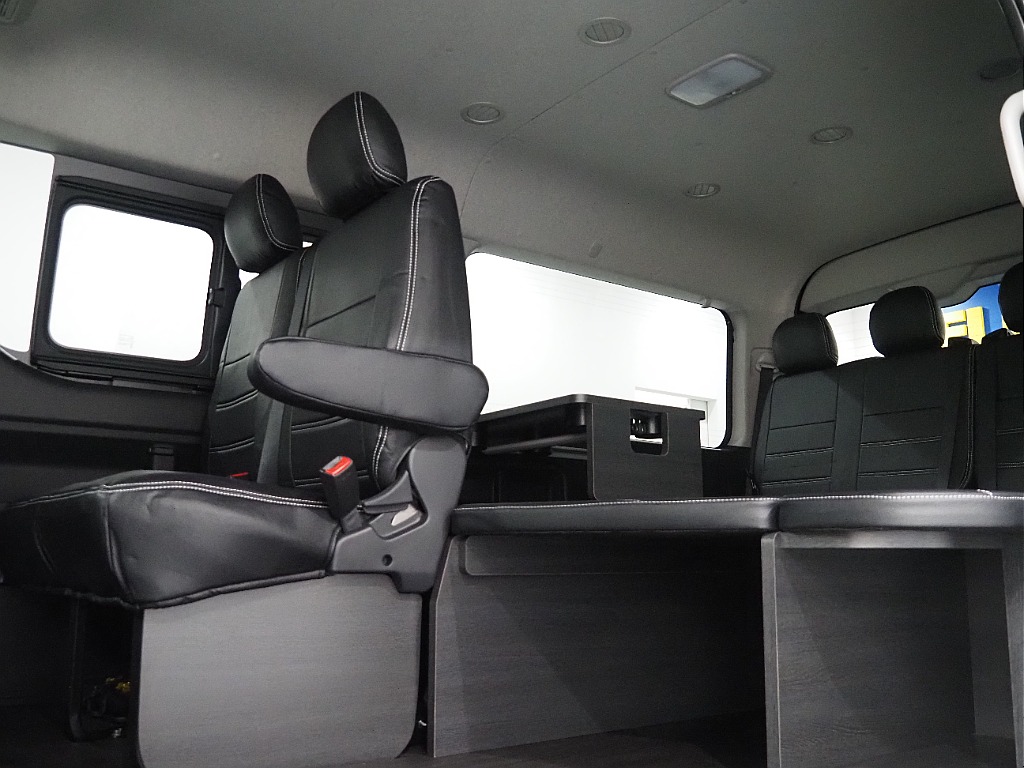 【新車/ワゴンGL4WD/FLEX内装架装Ver1/BLACKEDITION】ハーフベッドで車中泊可能♪【全国納車可能】