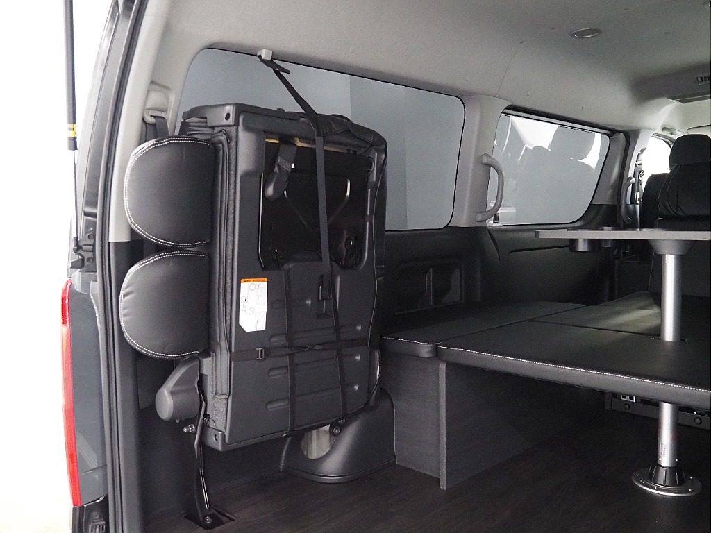 【R4年/新品内装架装necross/ワゴンGL/フローリング施工】フルフラットベッドで車中泊可能♪【全国納車可能】