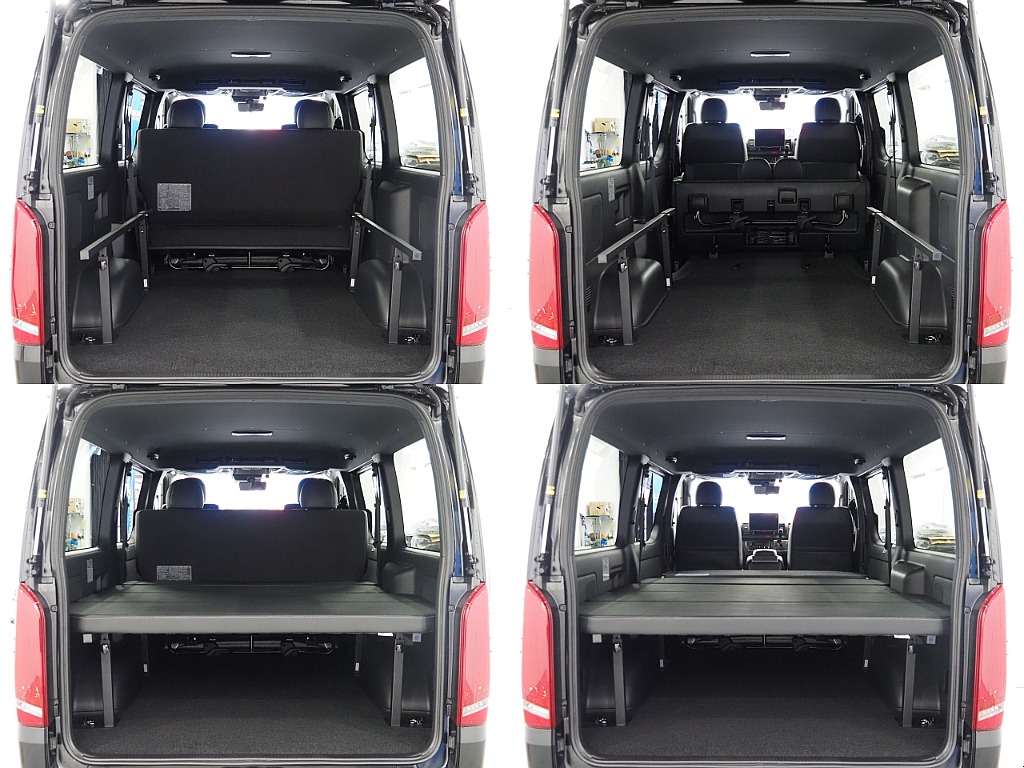 【新車/ハイエースバン/ガソリン2.0L/両側パワースライドドア】ローダウン×オリジナルアルミホイール【全国納車可能】