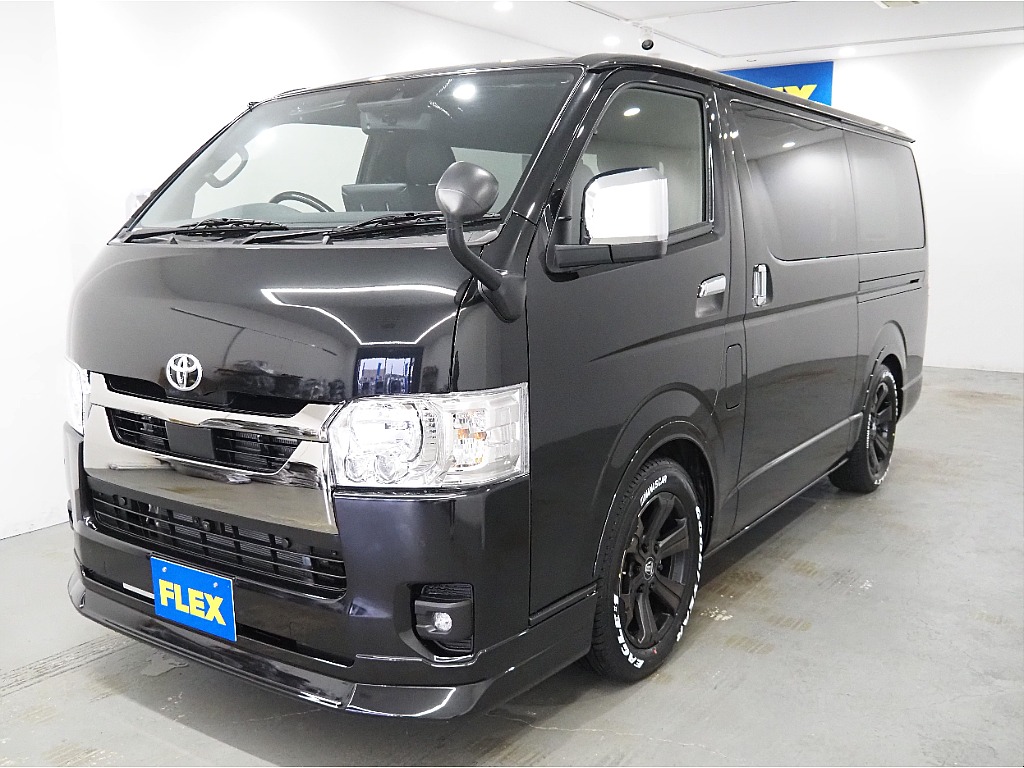 【新車/ハイエースバン/ガソリン2.0L/両側パワースライドドア】ローダウン×オリジナルアルミホイール【全国納車可能】