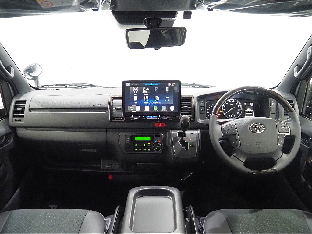 【新車/ハイエースバン/ガソリン2.0L/両側パワースライドドア】ローダウン×オリジナルアルミホイール【全国納車可能】