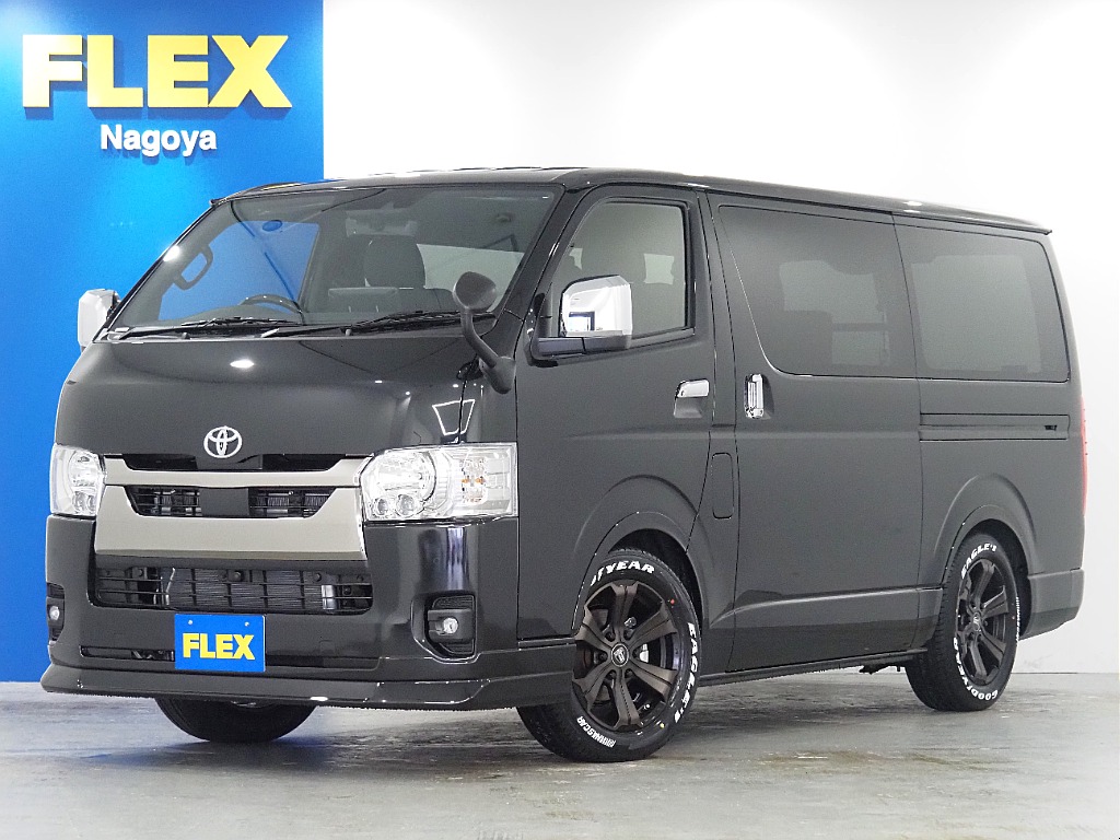 【新車/ハイエースバン/ガソリン2.0L/両側パワースライドドア】ローダウン×オリジナルアルミホイール【全国納車可能】