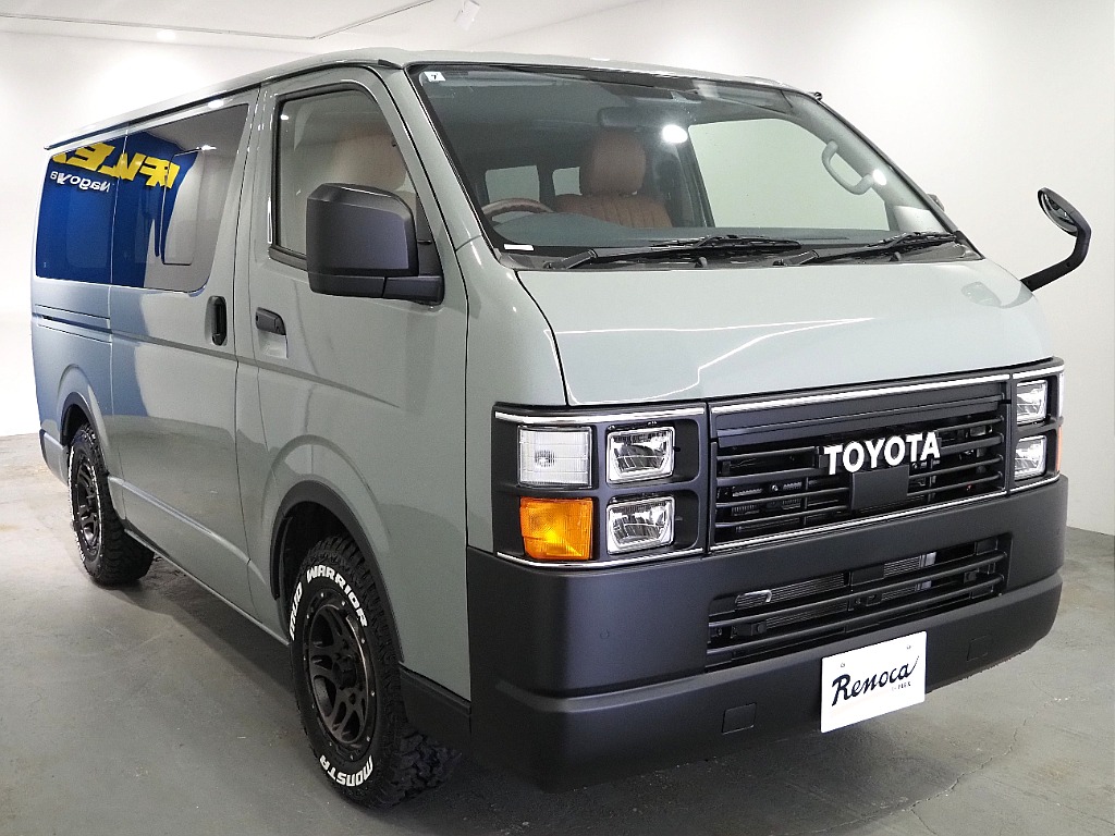 【Renoca　CoastLines/R6年式/ハイエースバン/ガソリン2WD】大人気角目4灯をLEDにて贅沢インストール♪【全国納車可能】