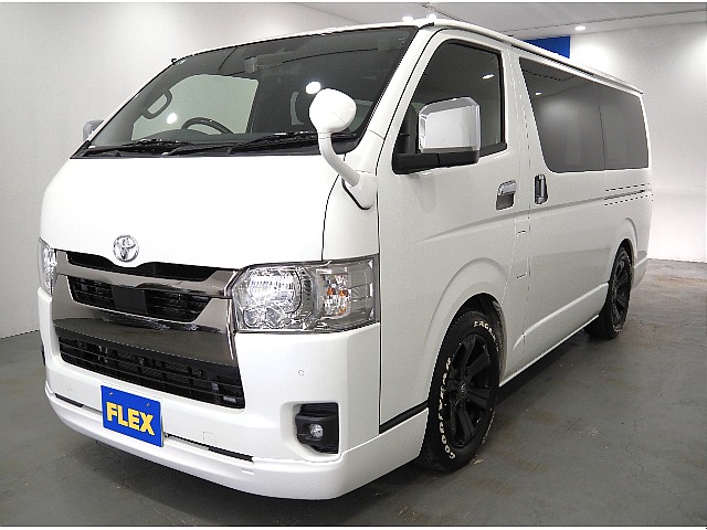 【R４年式/ハイエースバン/DARKPRIMEⅡ/フローリング施工】リア5面カーテン♪【全国納車可能】