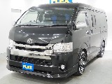 【H30年式/ハイエースワイドバン/ガソリン2.7L4WD/両側小窓付き】フローリング×ベッドキッド