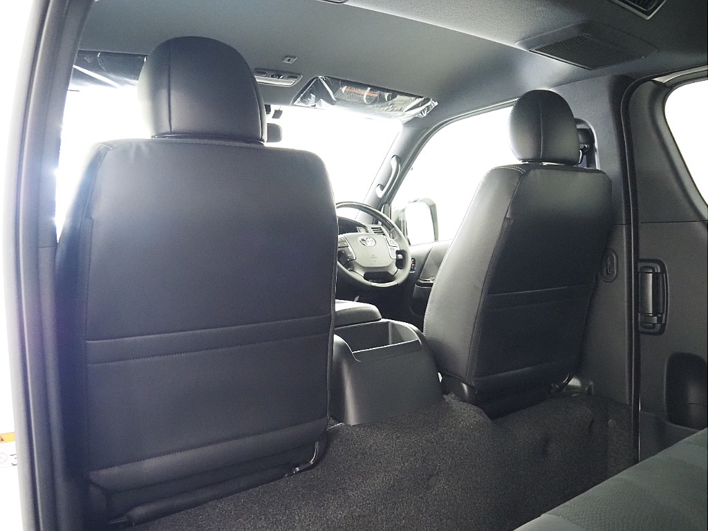 【R8年式/ハイエースバン/ガソリン2WD/DARKPRIMEⅡ】FLEXオリジナルパーツ多数！【全国納車可能】