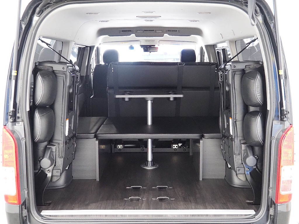 【R6年/新品内装架装necross/ワゴンGL/フローリング施工】フルフラットベッドで車中泊可能♪【全国納車可能】