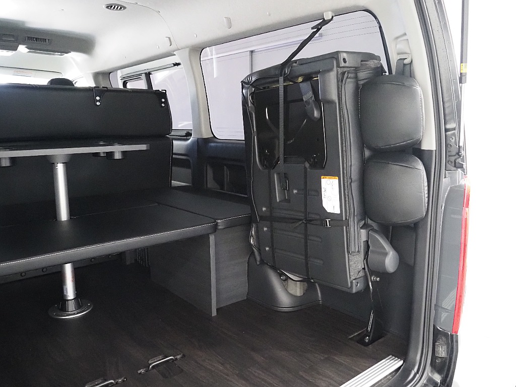 【R6年/新品内装架装necross/ワゴンGL/フローリング施工】フルフラットベッドで車中泊可能♪【全国納車可能】