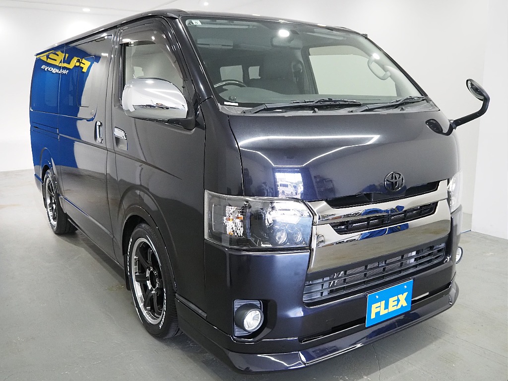 【H28年式/3.0Lディーゼル/ハイエースバン/両側小窓付き】ローダウン×新品タイヤ付き！【全国納車可能】