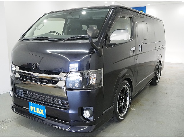 【H28年式/3.0Lディーゼル/ハイエースバン/両側小窓付き】ローダウン×新品タイヤ付き！【全国納車可能】