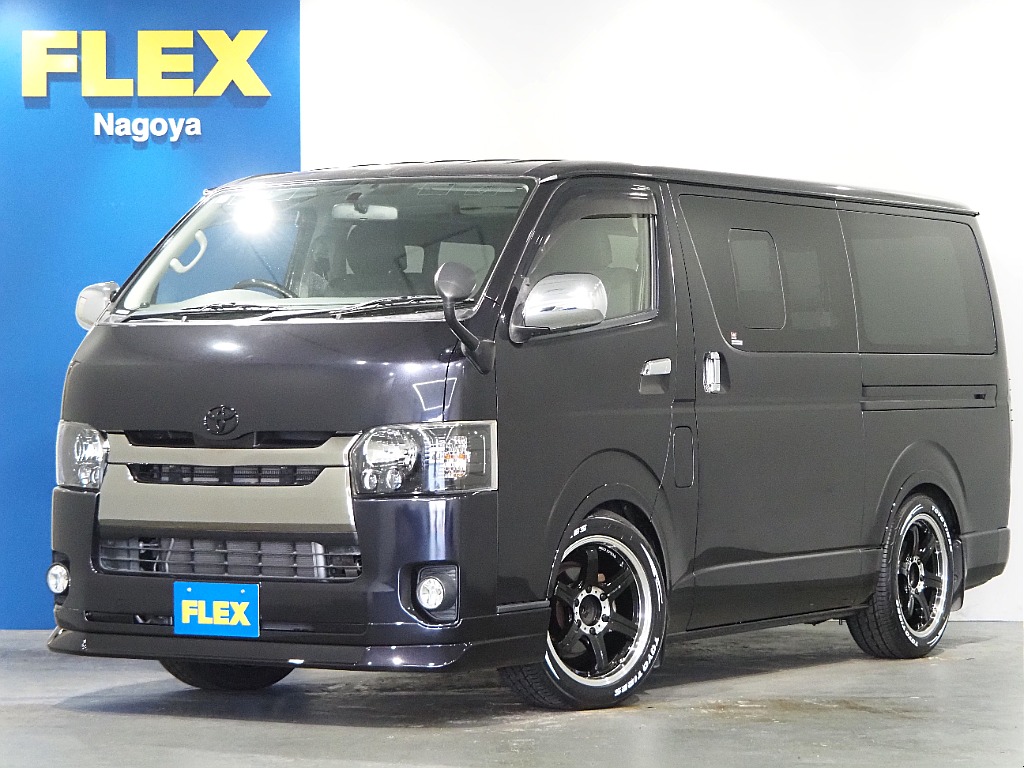 【H28年式/3.0Lディーゼル/ハイエースバン/両側小窓付き】ローダウン×新品タイヤ付き！【全国納車可能】