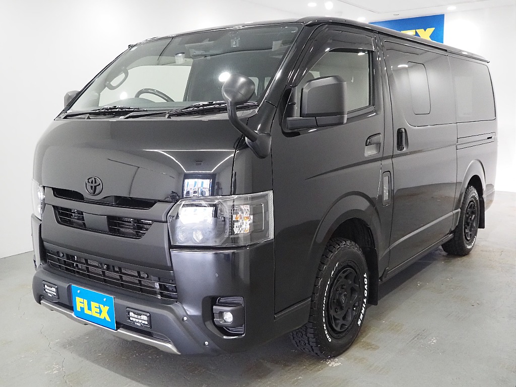 【R6年式/ハイエースバン/DARKPRIMEⅡ/ディーゼル4WD】オフロード×BLACKEDITION【全国納車可能】