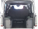 【新車ハイエースバン/DARKPRIMEⅡ/Ver4ベッドキッド×エレコ】フローリング施工♪【全国納車可能】