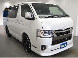【新車ハイエースバン/DARKPRIMEⅡ/Ver4ベッドキッド×エレコ】フローリング施工♪【全国納車可能】
