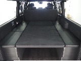 【新車ハイエースバン/DARKPRIMEⅡ/Ver4ベッドキッド×エレコ】フローリング施工♪【全国納車可能】