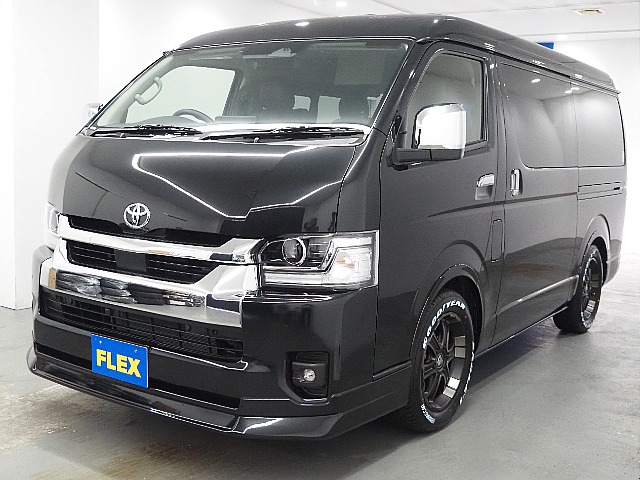 【新車ハイエースワゴンGL/FLEX内装架装Ver1/2WD】収納可能なハーフベッドキッド！【全国納車可能】
