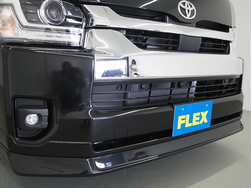【新車ハイエースワゴンGL/FLEX内装架装Ver1/2WD】収納可能なハーフベッドキッド！【全国納車可能】