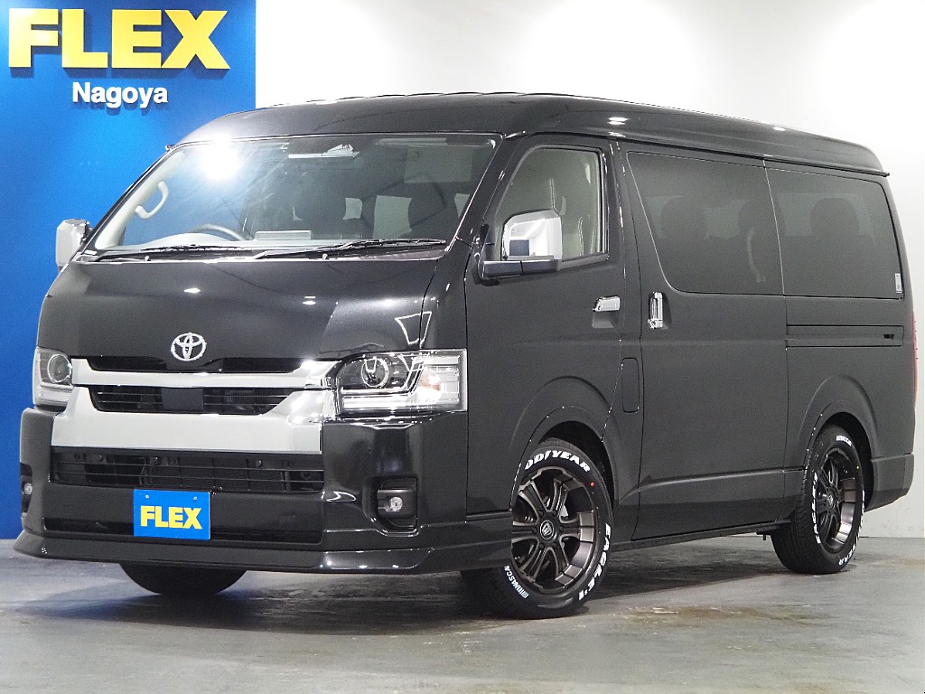 【新車ハイエースワゴンGL/FLEX内装架装Ver1/2WD】収納可能なハーフベッドキッド！【全国納車可能】