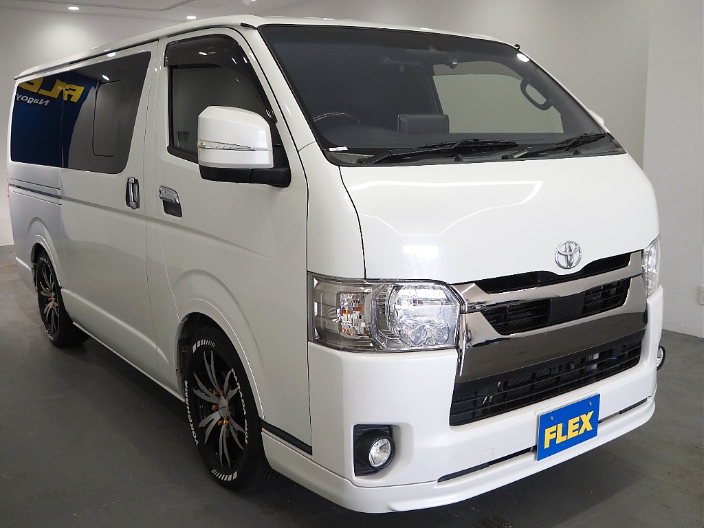 【R3年式/ハイエースバン/ディーゼル2WD/DARKPRIMEⅡ】外装には充実カスタム♪【全国納車可能】