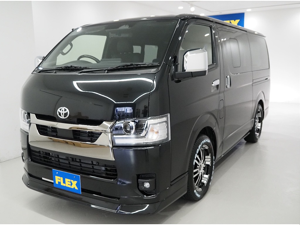 【新車/ハイエースバン/DARKPRIMEⅡ/ディーゼル2WD】左右スライド小窓付き【全国納車可能】