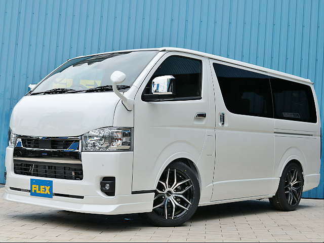 未登録新車！特別仕様車　ダークプライムⅡ　ディーゼル　両側パワースライド付き入庫致しました！【ＦＬＥＸエアロカスタム】外装メインに内装もＦＬＥＸオリジナルパーツでカスタムしました！