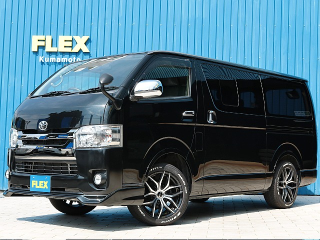 平成２８年式！４型ダークプライムディーゼル４ＷＤが入庫致しました！トヨタ純正カスタムにＦＬＥＸカスタムを追加して仕上げました！お仕事にもプライベートにもオススメの１台です！