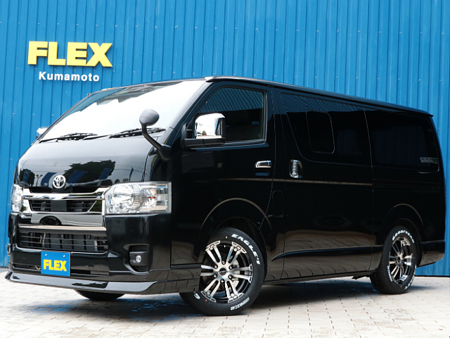 新車７型！特別仕様車　ダークプライムⅡ　ガソリン　スライドドア小窓付き入庫致しました！【ＦＬＥＸカスタム＆ベッドキットパッケージ】内外装人気仕様のカスタムでお届けします！