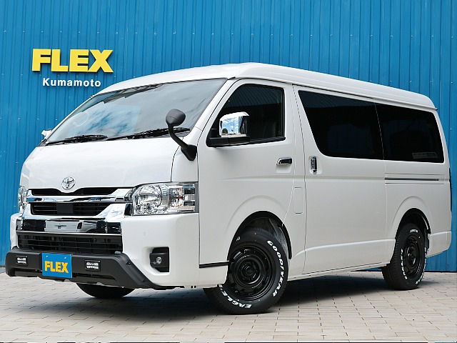 新車７型！【ナビ・フリップダウンモニター＆ＦＬＥＸカスタムパッケージ】純正内装車をベースにアゲ系カスタムを施しました♪パノラミックビューモニター付き！