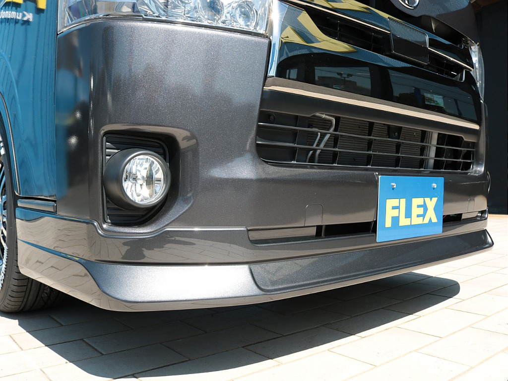 新品ＦＬＥＸデルフィーノラインフロントスポイラー！！フェイス周りが引き締まりますね♪