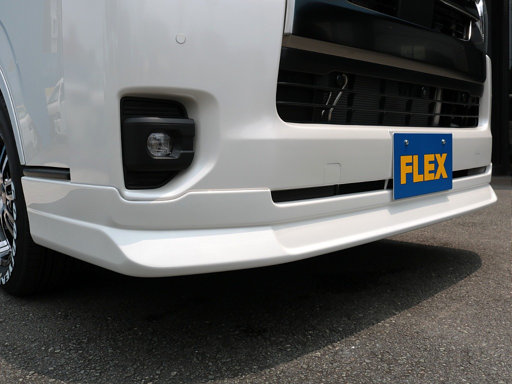 ＦＬＥＸフロントスポイラー！！フェイス周りが引き締まりますね♪