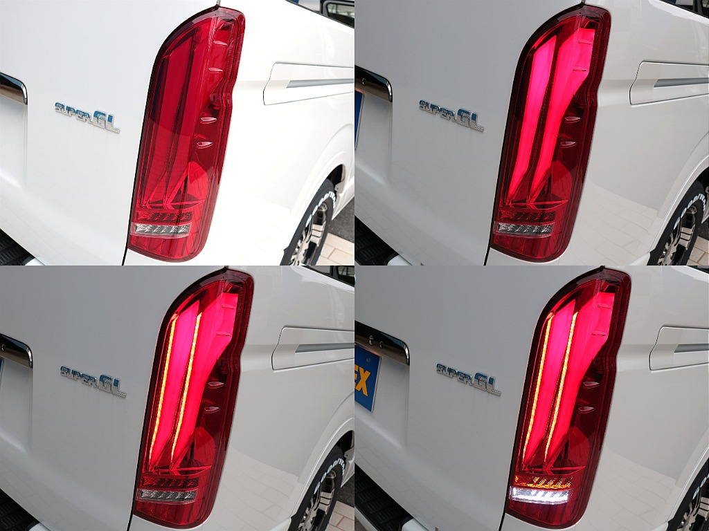 こちらも新品のＦＬＥＸラムダＬＥＤテールランプ(オープニングアクション付き)を装着しました！