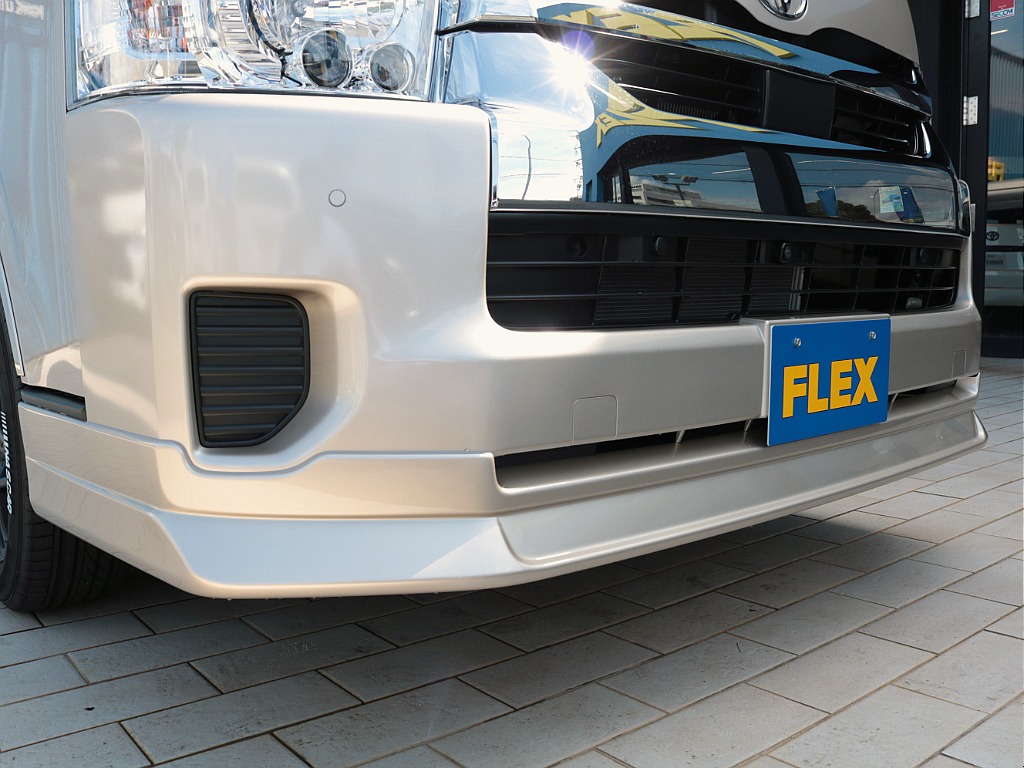 ＦＬＥＸフロントスポイラー！！フェイス周りが引き締まりますね♪