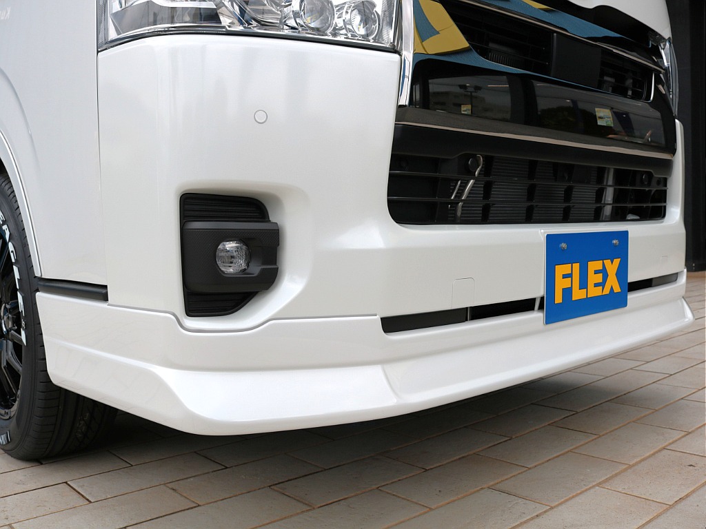 ＦＬＥＸフロントスポイラー！！フェイス周りが引き締まりますね♪