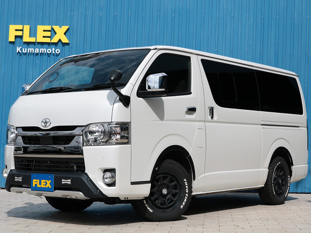 令和２年式！スーパーＧＬダークプライムⅡディーゼル４ＷＤ！走行４３,９００km！内外装ＦＬＥＸフルカスタム済み！新品ベッドキット！９インチ大画面ナビ付き！パノミックビューモニター！内外装程度良好です！