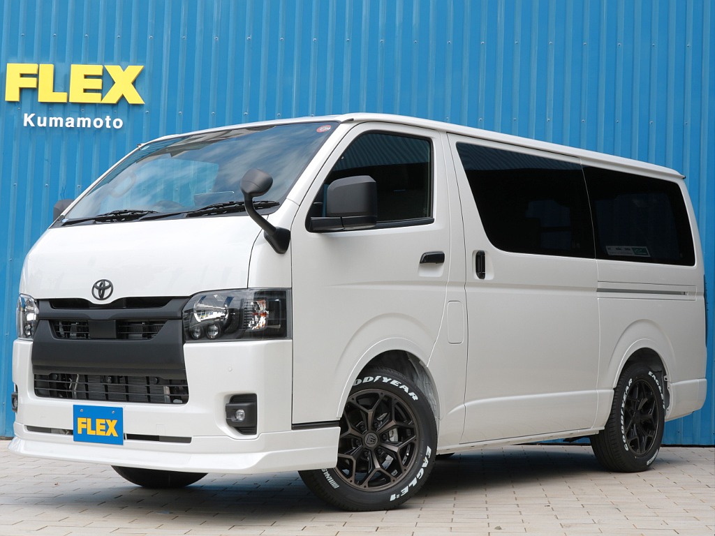 登録済み未使用車！特別仕様車ダークプライムⅡ！ディーゼル２ＷＤ　両側パワースライドドア付き！新品ＦＬＥＸフルカスタム＆ベッドキット付き！！ブラックエディションで仕上げました！メーカーオプションも充実！