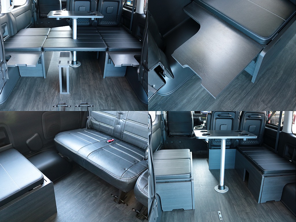 後ろ向きに変更したサードシート後方の乗車スペースを左右に分け、後席の窮屈さを解消したモデルです！